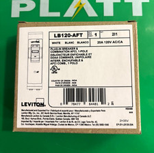 Leviton LB120-AFT 20A 120V 1-Pole Plug-In AFCI Circuit Breaker, White picture