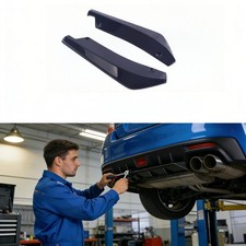 Subaru STI Sport Rear Bumper Splitter Gloss Black Underbody Diffuser Lip Spoiler picture