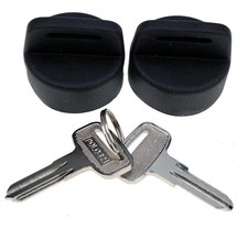 2PCS ATV Blank Key 4010321 w/ Two Ignition Key Covers 5433534 Compatible Polaris picture