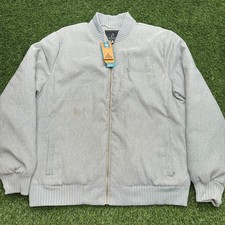 NWT Prana Showdown Bomber Jacket Womens XL Gray Full Zip Outdoors READ picture
