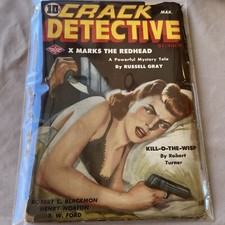 Crack Detective March 1944 X MARKS THE REDHEAD GOOD CONDITION picture