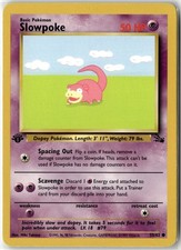 Slowpoke Common Fossil 55/62 1st Edition NM picture