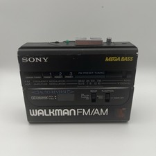 Sony WM-AF64 AM/FM Stereo Walkman Cassette Player Mega Bass Dolby NR Working picture