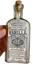 Antique 1900 Hartshorn's Pure Extract Vanilla Bottle Label Boston, Massachusetts picture