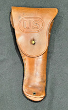 CRAIGHEAD DENVER WWII ERA US ARMY M1916 LEATHER HOLSTER COLT 45 M1911A1 RARE picture