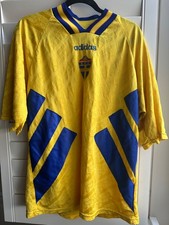 VINTAGE 1994 Sweden Home Jersey Adidas FIFA XL Soccer Football Shirt Rare Origin picture
