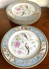 Royal Bavarian Hutschenreuther Selb Bird Of Paradise Set of 6 8.5