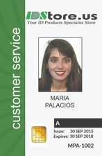 Custom Printed (Made) ID cards PVC with Chip & Holographic Overlay Varnish picture