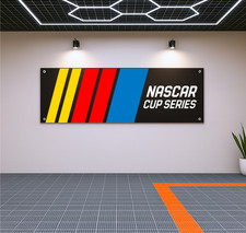 NASCAR Cup Series Flag Banner – 71x24 Wall Decor for Racing Fans, Garage or Man picture