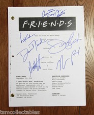 FRIENDS Full CAST signed script Jennifer ANISTON Courtney COX SCHWIMMER picture