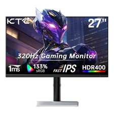 KTC H27E6 27'' Gaming Monitor 300Hz/320Hz QHD 1440P IPS Adaptive FreeSync HDR400 picture