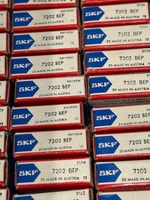 Lot of 10 7202 BEP SKF Angular Contact Bearing 15x35x11mm NOS - picture