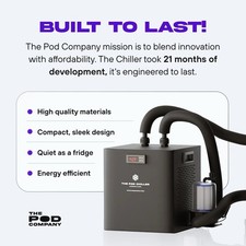 The Pro  Pod Chiller Indoor & Outdoor Standard Black Water Chiller 1/2 HP picture