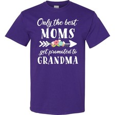 Inktastic Only The Best Moms Get Promoted To Grandma T-Shirt Family Flower Arrow picture