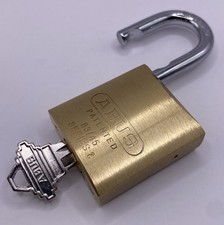 ABUS 83/45 Series Brass Padlock Schlage Keyway Zero Bitted New In Box picture