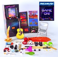 1:12 Super Action Stuff GAME ON Arcade w/ Light Cyber Dagger Figure Accessories picture
