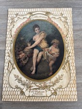 1925 large colour print - jean antoine watteau . autumn picture