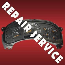 2003-2006 GM Chevy Silverado Instrument Cluster Gauge  REPAIR SERVICE picture