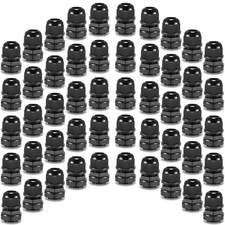 50Pcs 1/2 NPT Waterproof Cable Gland IP68 Nylon Cord Grip Strain Relief picture