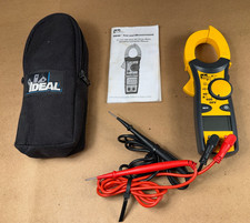 Ideal Industries Clamp Meter 400A AC TRMS + Cables - 61-737 -Tested -Works Great picture