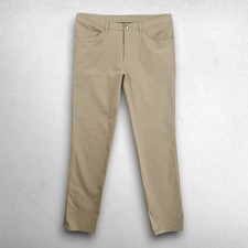 Lululemon ABC Slim-Fit 5 Pocket Pant Mens 34 Khaki Gorpcore Techwear Athleisure picture