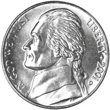 2001 D Jefferson Nickel - BU picture