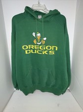 Vtg Badger Oregon Ducks Fighting Donald Logo Men's M Hoodie picture