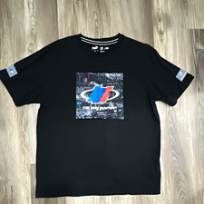 PUMA BMW Motorsport M Logo Black Racing T-Shirt Men's Size L picture