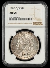 1882 O/S $1 NGC AU-58 picture
