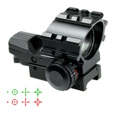 Tactical Holographic 4 Reticles Projected Red Green Dot Reflex Sight 20mm Rail picture