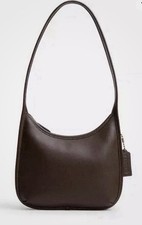 Coach Curve Zip Shoulder Bag in Maple Glovetanned Leather NWT picture