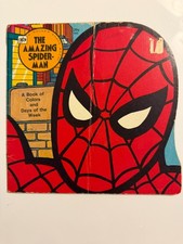 Amazing Spider-Man Golden Shape Book Colors Days Week Vintage Marvel Children's picture