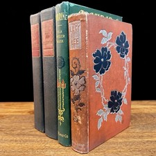 Antique Book Decor Lot Academia Cottagecore Victorian 1867 - 1912 picture
