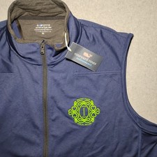 NOTRE DAME FOOTBALL TEAM ISSUED Vineyard Vines On the Go Vest XL DUBLIN IRELAND  picture