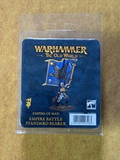 Warhammer Fantasy The Old World - Empire Battle Standard Bearer Metal NEW picture
