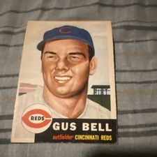 1953 Topps - Gus Bell #118 Bio Information in White picture