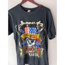 Vintage 1992 Guns N Roses Metallica Faith No More Summer Tour Shirt Large picture