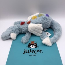 Jellycat Sky Dragon Blue Stuffed Animal Soft Children’s Plush NWT FAST SHIPPING picture
