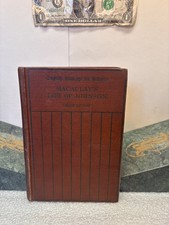 1912 Macaulay's Life of Johnson Greenough Antique Hardcover Henry Holt picture