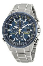 Citizen Men's Blue Angels World Chronograph Eco Drive Watch AT8020-54L NEW picture