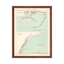 Old Map of Tarragona 1888 - Vintage Spain Art Wall Decor Pri picture