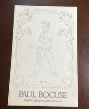 French Chef Paul Bocuse’s Restaurant Menu w/Wine List Summer 1981 France picture