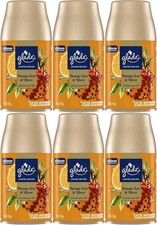 6 NEW Glade Automatic Spray Refill 6.2oz , Orange Zest & Clove Scent Limited Ed picture