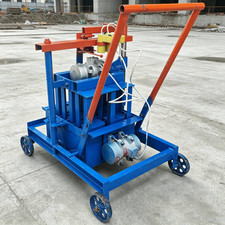 220V Hand-Propelled Hollow Soil Block Brick Forming Machine Concrete Brick Maker picture