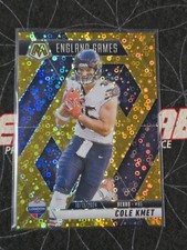 2025 Mosaic Cole Kmet International Games No Huddle Gold Prizm #/10 Bears picture