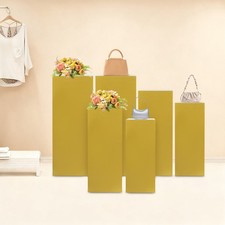 6 PCS Display Pedestal Stand, Metal Display Pedestal Stands for Birthday Party picture