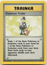 Pokemon Trader 77/102 Rare Base Set Unlimited Pokemon Lightly Played picture
