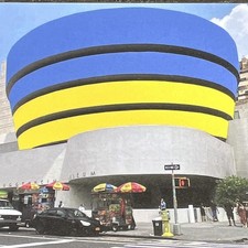 GUGGENHEIM MUSEUM Tribute to UKRAINE 🇺🇦 by LANGENSTEIN NYC 5th Avenue BUILDING picture