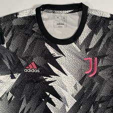 Adidas Juventus 2022-23 Pre-Match Jersey Mens Medium Black White Pink picture