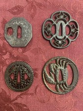 4 Japanese Tsuba Reproductions picture